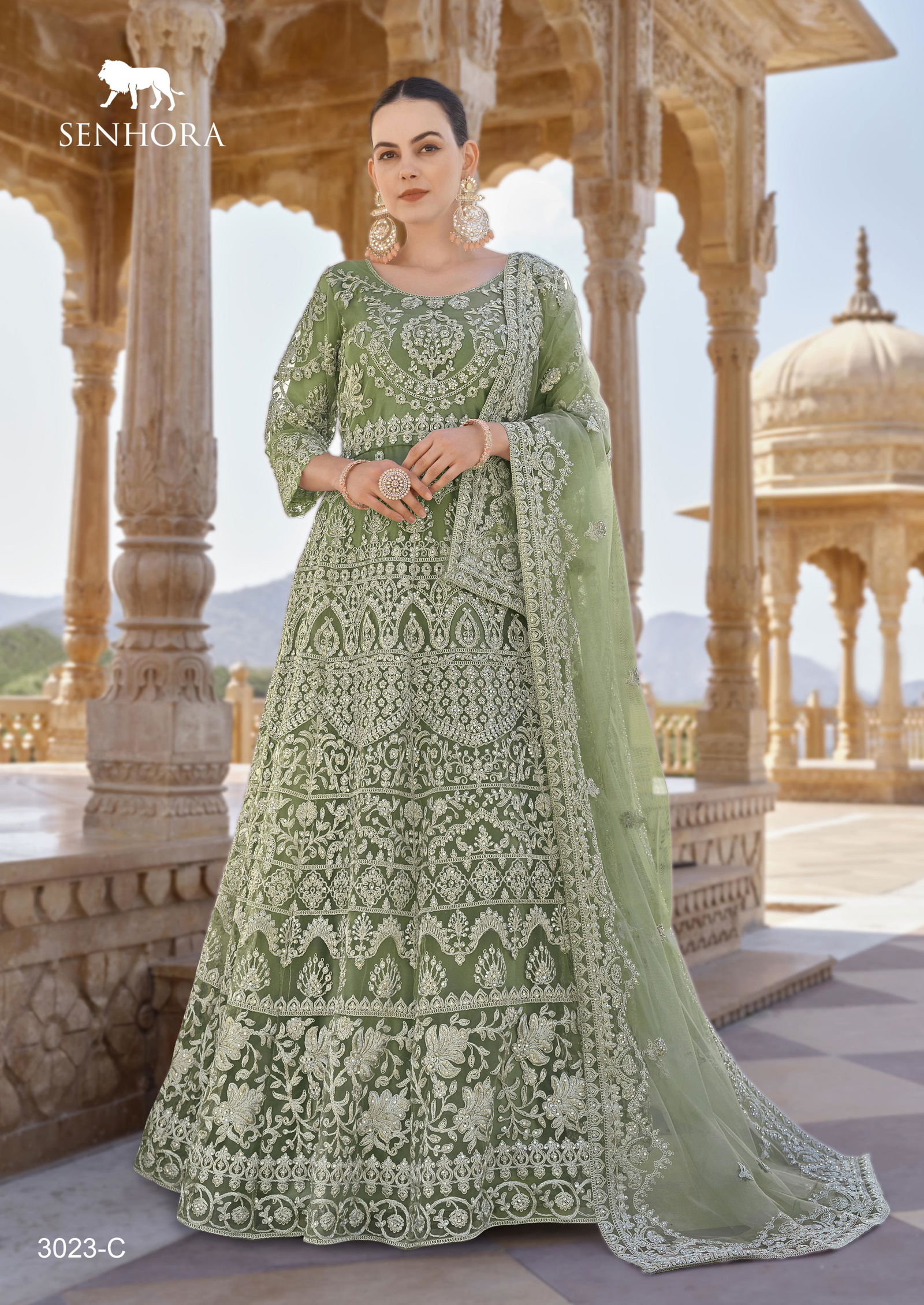 Twisha By Senhora 3023 A To D Heavy Anarkali Wedding Salwar Suits Wholesale Shop In Surat